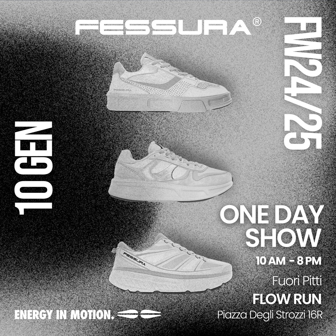 Fessura, 10 gennaio 2024: Evento esclusivo fuori Pitti nello store “Flow Run”